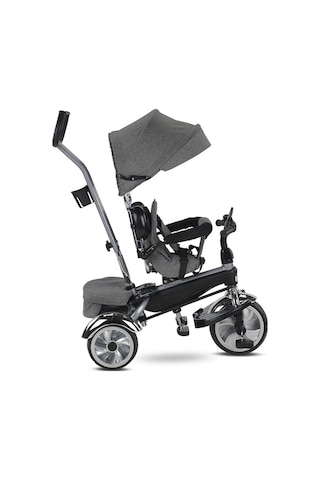 Babyhope Star Üç Teker Bisiklet Bh-9500 Ebeveyn Kontrollü Şişme E Kahverengi