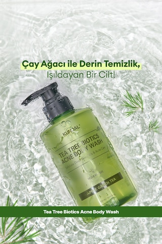 Kundal Tea Treebiotics Acne Akneye Eğilimli Ciltler İçin Vücut Yıkama Jeli 500 ML