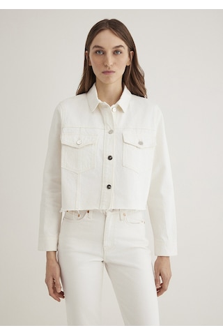 Mavi - Thalia Mavi Premium Beyaz Jean Ceket 1110289-89161 Beyaz
