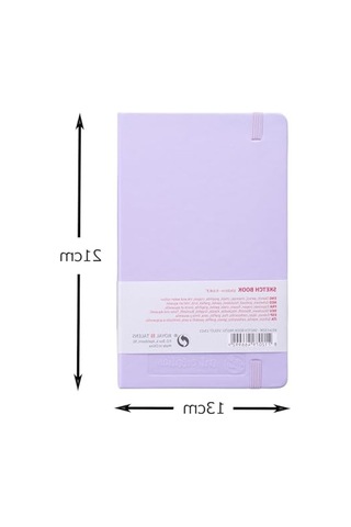 Pastel Mor Eskiz Defteri, 80 Yaprak Ve 13 Cm X 21 Cm Boyutlarında