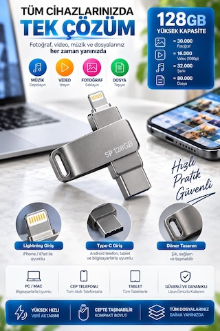 Zenvia 128 Gb Flash Bellek Znv2026