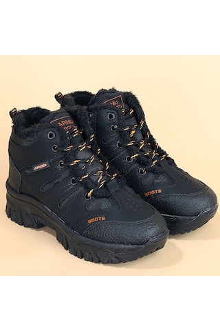 23 Outdoor Çocuk Bot Ayakkabı İçi Kürklü 26-35 Siyah