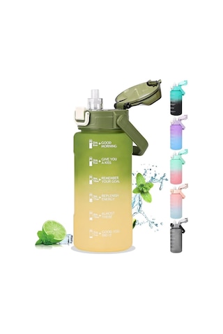 Vagonlife Su Matarası 1500 Ml Vgn2213 Yeşil Sarı