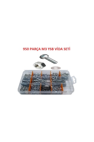 Ayder Hırdavat M3 Vida Seti 950 Parça
