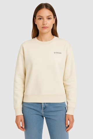 Guess Kadın Aurelia Aktif Sweatshirt - Beyaz Beyaz