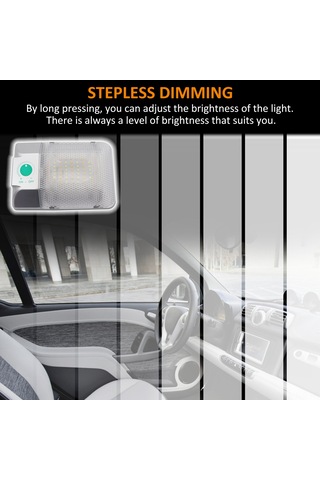 Rv Led Tavan Tek Kubbe Işığı Dc 9-18v 6000-6500k Dokunmatik Kısılabilir İç Mekan Led Aydınlatma On/off Anahtarı İle Araç Rv Treyley Kamp Botu İçin