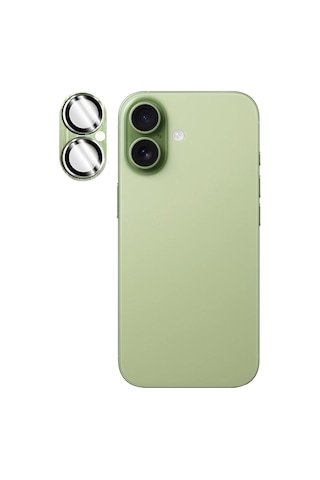 Apple iPhone Uyumlu 17 İçin Ipg Prolens Tam Kamera Lens Koruma, Çerçeveli Tek Gövde Kamera Lens Koruması Yeşil- Ada Çayı