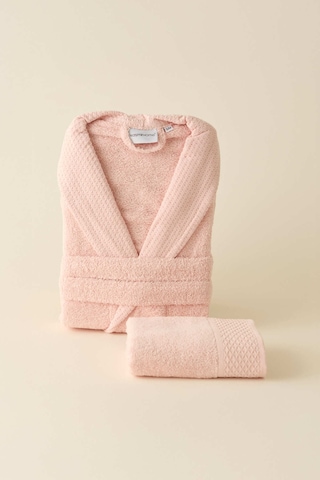 Kaşmir Home Maren Bornoz Set L-XL Pudra