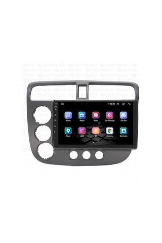 Celali Tuning Honda Civic V-tech 2002-2006 Android 12 Carplay Navigasyon Multimedya - 4gb Ram 64gb Hdd