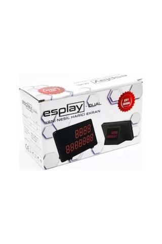 Esplay Dual Para Sayma Makinesi Müşteri Ekranı Birçok Makineye Uyumludur