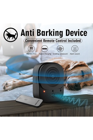 Geeroyoo Uzaktan Kumandalı Ultrasonik Köpek Havlama Durdurucu, Ip45 Su Geçirmez, 4 Modlu, Tüm Irklar İçin