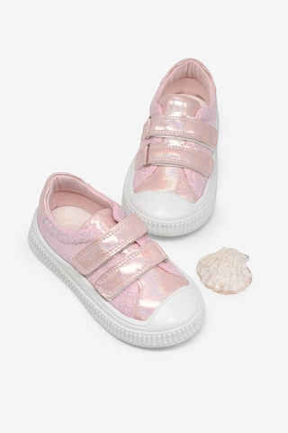 Tonny Black Çoçuk Sim Detaylı Cırtlı Rahat Kalıp Sneaker Çocuk Unisex Pembe Sneaker Tbarz1035 Pembe