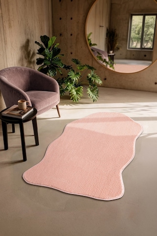 Softy Pudra Yıkanabilir Kaymaz Taban Post Halı Yumuşak Dokulu Mutfak Koridor Salon Halısı