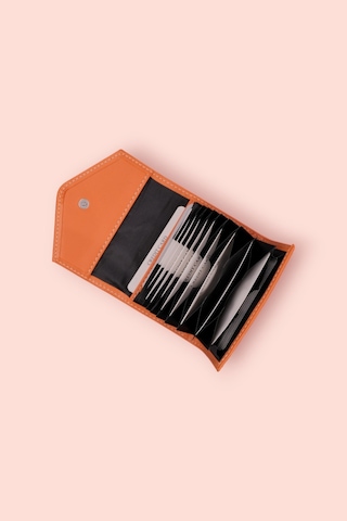 Modica Paris - Vegan Deri Akordiyon Kartlık Cüzdan Şıklık Ve Fonksiyonun Buluştuğu Kusursuz Tasarım Turuncu