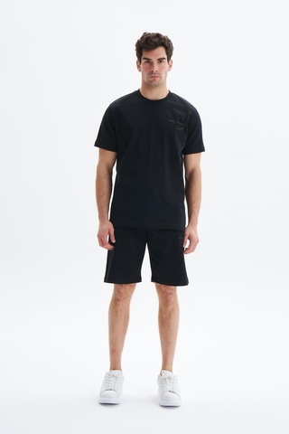 AR-MA Arma Erkek Regular Fit Basic Süprem % 100 Pamuk Yandan Ve Arka Cepli Şort Y29344279402 Siyah