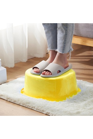 Suntek Ayak Küveti Büyük Plastik Taşınabilir Ayak Banyosu Sarı