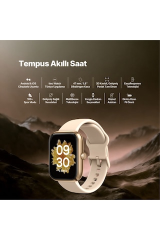 Ttec 2S09WS Tempus 47 MM Dikdörtgen Kasa Akıllı Saat