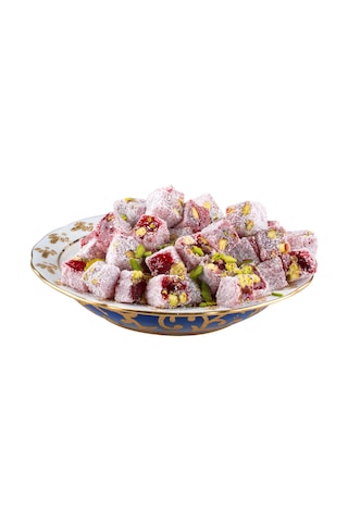 Hindistan Cevizi Kaplı Çifte Kavrulmuş Duble Antep Fıstıklı Narlı Lokum 150 Gr
