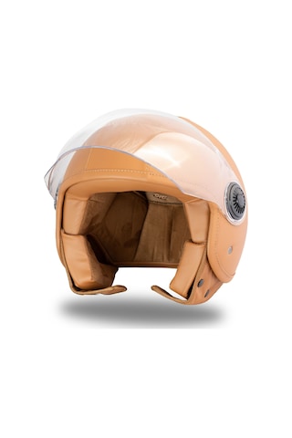 Leather Sand Kahverengi Açık Kask C2 Kahverengi