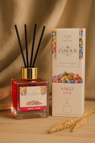 Sakız Kokulu Çubuklu Oda Kokusu 100 Ml Tatlı Ve Enerjik Koku Şeker