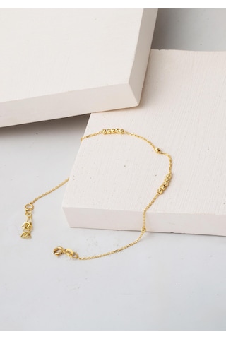 Bilezikci Dorika Spor 14 Ayar Altın Halhal Sarı