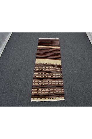 Zehra Abla Halı Antika El Dokuma Nadir İnce Yağcıbedir Balıkesir Yörük Yün Kilim 7005 Çok Renkli