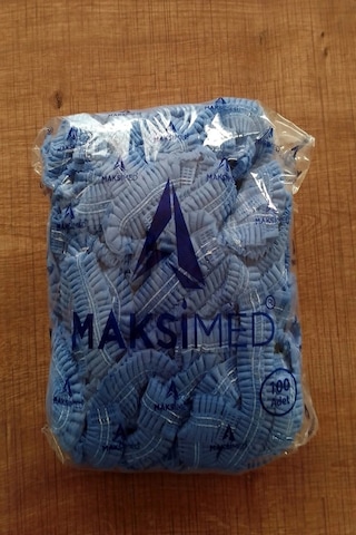 Maksimed Tek Kullanımlık Tela Bone Mavi 100'lü