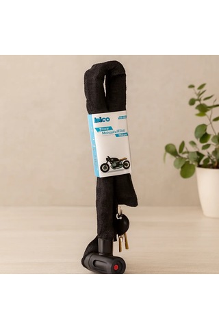 150 Cm Zincirli Anahtarlı Motor & Bisiklet Kilidi Bez Kılıflı