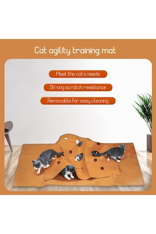 Vkemall Kedi Oyuncaklı Katlanır Yatak - Tünel Tasarımlı, Dayanıklı Ve Kolay Temizlenebilir