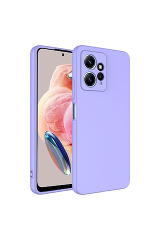 Xiaomi Redmi Note 12 4g Kılıf Zore Mara Lansman Kapak Lila