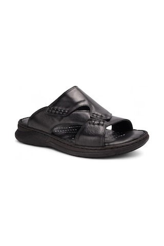 Forelli Tuna 40501 Comfort Erkek Deri Terlik Siyah