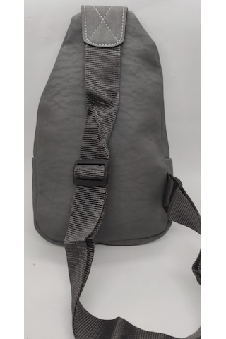 İpek Body Bag Unisex Çapraz Çanta Gri