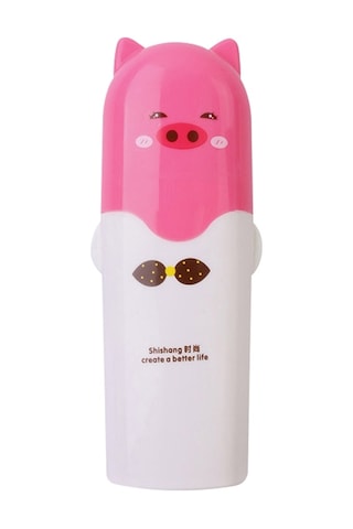 Sones Açık Hava Seyahat Kamp Havlu Diş Fırçası Diş Macunu Çoklu Kapak Saklama Kutusu Pembe Domuz Diğer