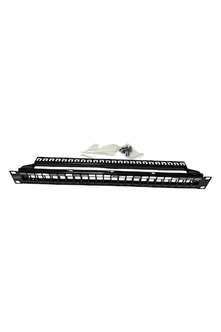 Ager Ac-610-24 1u 24 Port Cat6 Patch Panel Black