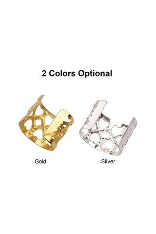 Dofolink Saç Örgüsü Aksesuarı Altın Renkli 100 Adet Demir Bilezikler Saç Süsleri Paketi Altın