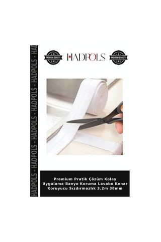 Premium Pratik Çözüm Kolay Uygulama Banyo Koruma Lavabo Kenar Koruyucu Sızdırmazlık 3.2m 38mm