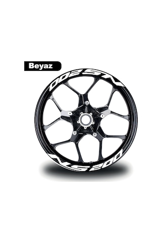 Bajaj Pulsar Ns 200 Yazılı 8 Li Jant İçi Yazı Sticker Beyaz Bajaj Pulsar Ns 200 Yazılı 8 Li Jant İçi Yazı Sticker Beyaz