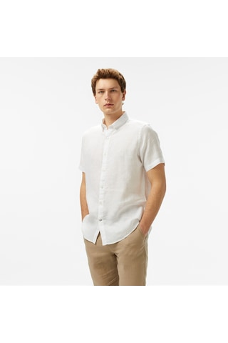 Nautica Erkek Beyaz Classic Fit Gömlek Düz W55100t Beyaz