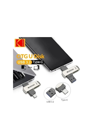 Kodak Usb3.2 Tipi C Flash Sürücü 256gb 128gb 32gb Smartphone Laptop İçin 256gb