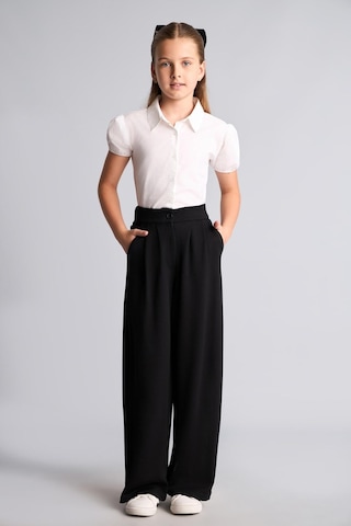 Defacto Yüksek Bel Çift Düğmeli Wıde Leg Pantolon Kız Çocuk I6731a826aubk81 Siyah-bk81