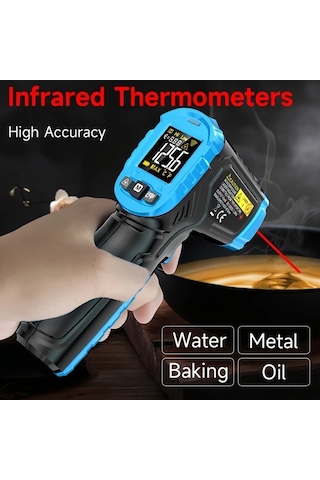 Topshop1 G600a Aicevoos Yüksek Hassasiyetli Temassız Kızılötesi Dijital Termometre Endüstriyel Mutfak Pişirme