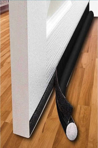 Kapı Altı Rüzgar Önleyici, Isı Yalıtım Süngeri, Eşik Altlığı, Soğuk Geçirmez 2 Adet Siyah