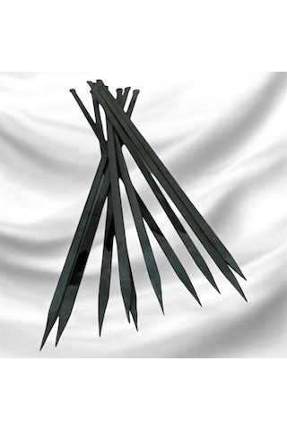 Tavuk Kanat Şişi 20 Adet-yassı Silme Demir-tavuk Şişi Boy 60cm