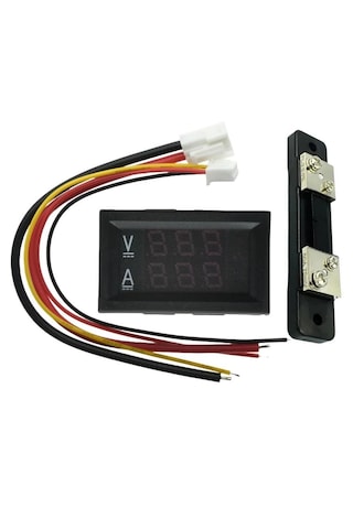 Yate10 Dc 0-100v 0-50a Voltampermetre+şönt Bara Direnci
