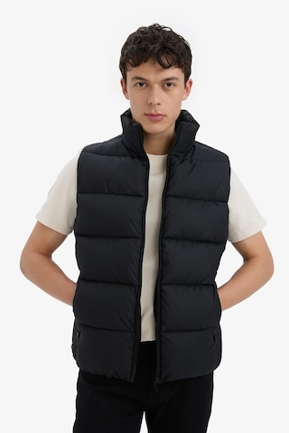 Defacto Slim Fit Dar Kesim Dik Yaka Fermuarlı Astarlı Su Geçirmez Şişme Yelek C5630ax25aubk27 Siyah