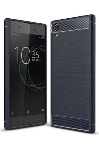Sony Xperia Xa1 Plus Kılıf Zore Room Silikon Kapak Lacivert