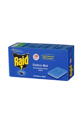 Raid Elektro Mat Sivrisinek Kovucu 20'li Tablet Raid Elektro Mat Sivrisinek Kovucu 20'li Tablet