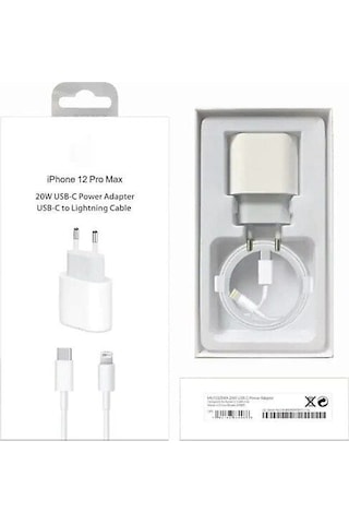 Iphone 12 Pro-max Uyumlu 20w Şarj Adaptörü+şarj Kablosu Senalstore