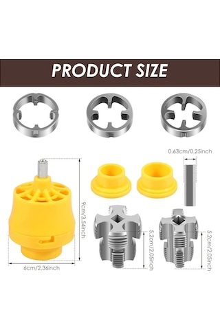 Yulong Geeksen Elektrikli Pvc Boru Diş Açma Seti - 1/2", 3/4",