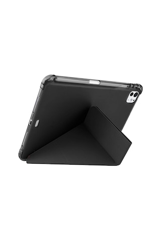 Ennar Samsung Galaxy Tab S10 Fe 10.9 İnç Uyumlu Sm-x520 Üçgen Standlı Kalem Bölmeli Uyku Modlu Tablet Kılıfı+tablet Kalemi Tablet Kılıfı